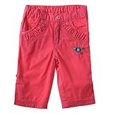 デンマークの子供服ブランド ＦＩＸＯＮＩ 綿１００％ ピンクロールアップパンツ 74ｃｍ