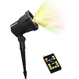 Poeland Garden Outdoor Laser Christmas Lights Moving Firefly Star Projector with Wireless Remote Con