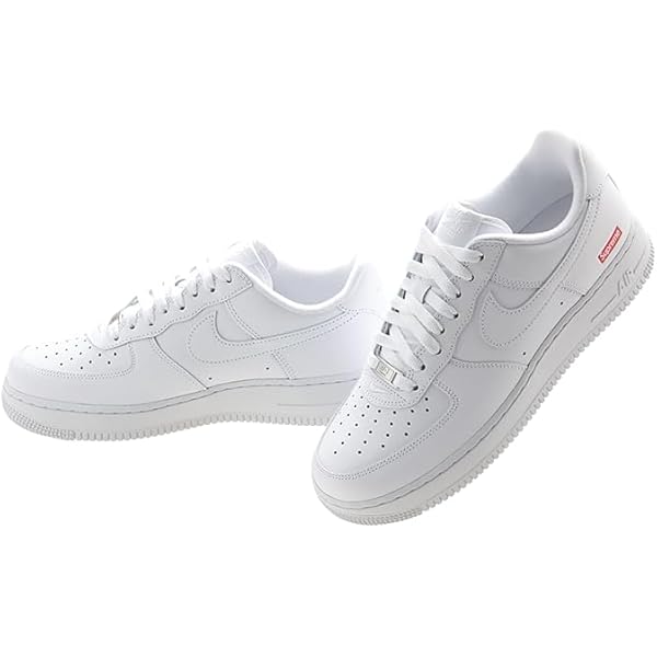 Nike Air Force 1 Supreme ホワイト 替紐なし Nike Air Force 1 Supreme ホワイト