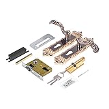 Eboxer　レトロドアロック　おしゃれ　高級感　欧風　美しい　キー付きロックセット　鍵付き　デッドボルト ホーム 　レトロスタイル