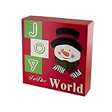 Kole Imports OF556 Holiday Theme Wood Block Sign [並行輸入品]