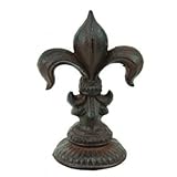 Cast Iron Fleur De Lis Doorstop Lys French Decor 7 T x 5 W by Carver's Olde Iron