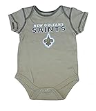 新しいOrleans Saints Infant Onesieサイズ3 – 6ヶ月ボディースーツクリーパー – 幼児用チームカラー