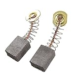 uxcell 電動工具用カーボンブラシ　電動工具の部品　12 x 9 x 6mm　ゴールドトーン