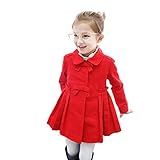 (チェリーレッド) CherryRed 子供服 子供コート キッズコート アウター トレンチコート 防風 保温 100 レッド