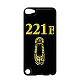 人気の 探偵 ホームズ ケース・カバー,ベイカー街221B 携帯ケース,プラスチック iPod Touch 6 TPUバンパーケース