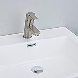 Eviva evft149bn Midtownシングルハンドルバスルームシンク蛇口レバー付き 4.8 EVFT149BN 1