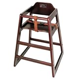 High Chair CHH-103 Mahogany Wood Knocked-Down Winco, Set of 3 by Winco [並行輸入品]