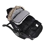 7AM Enfant "Le Sac Igloo" Footmuff, Converts into a Single Panel Stroller and Car Seat Cover - Black