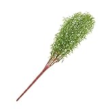 Dovewill 全3色　プラスチック製　人工葉　草葉植物　家　オフィス　ホテル　結婚式　パーティー　アウトドア　庭　屋内　装飾　無毒　無味　造園　45センチメートル - 青い緑