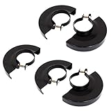 uxcell グラインダーホイールガード　グラインダー　ブラック　カバー　メタル製　5個入
