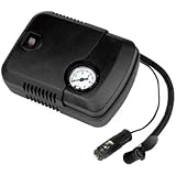 エマーソン(Emerson) エアーコンプレッサー DC12V 最高圧力500kPa 吐出量9L/Min コード・アダプター類を本体に収納 バイク・自転車・自動車・レジャー用品に 自転車用・ゴムボール用・ノズル用(大・小)アダプター付属 EM-242