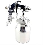 【kazutoku】 1000ml 吸上式 エアー スプレーガン 下カップ 業務用 …