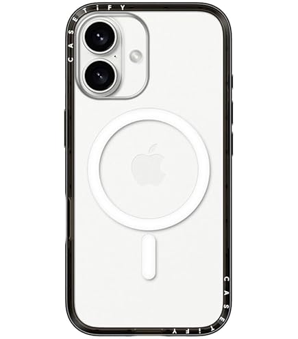 Amazon.co.jp: CASETiFY MagSafe 対応 iPhone 16 ケース クリア [黄変