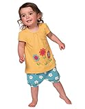 (フルギ) Frugi ベビー ＆ トドラー チュニックシャツ＆パンツセット フラワー サイズ2-3y ( 95 )　オーガニックコットン