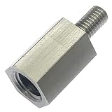 ステンレス ネジ径変換 六角 つなぎ スペーサー 1個入 (オネジ M6-P1.0 長さ12mm / メネジ M10-P1.25 長さ20mm)