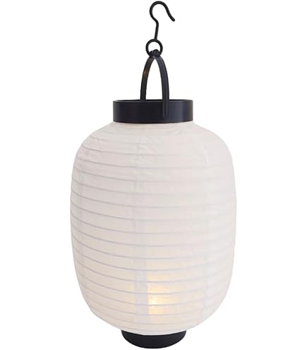 Amazon | のぼり屋工房 提灯 9121 白無地 八寸丸 約φ240×H250mm