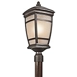 Kichler Lighting 49274RZ McAdams Small Post Mount Light, Rubbed Bronze [並行輸入品]