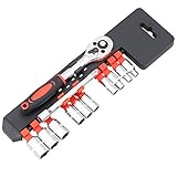 SILIVN 12PC ソケットレンチセット 差込角 6.35mm 1/4インチ