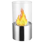 Moda Flame LitテーブルトップFirepit bio-ethanol暖炉 Stainless Steel GF301650SS
