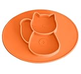 Kuke ベビー用品　シリコン　ランチプレート　招き猫　遊び食べ 離乳食 食器 マット