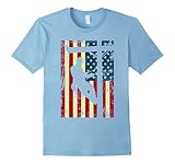 Mens Lineman American Flag Shirt | Electric Cable Lineman Gift 3XL Baby Blue [並行輸入品]