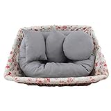 4 PC Newborn Photography Basket Filler Wheat Donut Posing Props Baby Pillow (Grey) by FEITONG