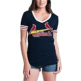 Louis CardinalsレディースS / S Vネックベビージャージー XS