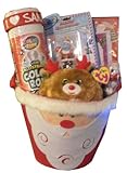 究極サンタクロースクリスマスギフトバスケット – Featuring Rudolph &多くの楽しいクリスマステーマアイテム。