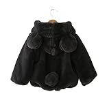 HIMOE 子供服 パーカー ふわふわ 熊耳パーカー クマ耳パーカー キッズ クマ耳 パーカ くま耳パーカー くま耳コート モコモコくま耳パーカー くま耳 パーカー 子供パーカー コート 男の子 女の