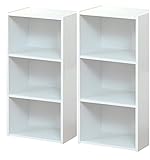 カラーボックス 3段　２個セット　展示品 (ホワイト)