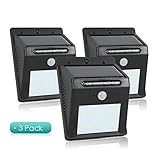 XDiscount 3xLEDソーラー ライト PIR CDS モーション センサー ランプ 8 LED 防水 ワイヤレス 80 ルーメン