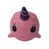 MyMei　おもちゃ　鯨　動物　クジラ　やわらか　ストレス解消　集中力を高め　子供　大人用 　遊び　魚　かわいい　知育おもちゃ　PU　2カラー選択可能　減圧　 (ピンク)