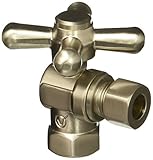 Jaclo 615-sn 3 / 8 " OD X 3 / 8 " IPS角度バルブ、サテンニッケル