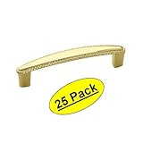 Amerock bp53004 – 3光沢真鍮キャビネットハードウェアロープPull – 3 – 3 / 4 " ( 96 mm )穴中心 – 25パック