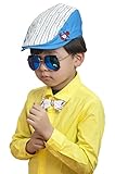 (スマイル ワキキ)Smile YKK ベビー ハンチング帽 子供 男の子 ハット コットン キャップ キッズ 帽子 カジュアル ブルー