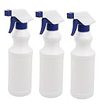 MOONRISE スプレーボトル 500ml 霧吹き 詰め替え容器 除菌剤・殺菌剤などの詰め替え容器 (円筒型, 白/青 ３本セット)