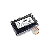 【Amazon限定セット】 フローラ PU バンド | 子供 ヘアゴム おしゃれ 髪ゴム 切れない ゴムバンド ヘアアレンジ (黒 40g)