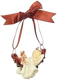 Enesco 4057663ハートの"クリスマス赤ちゃんの最初Hanging Ornament