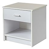 ナイトサイドテーブル 引き出し付 チェスト ホワイト　 CG-06WH