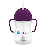 B Box Weighted Straw Sippy Cup 8 Ounces Grape by Bbox