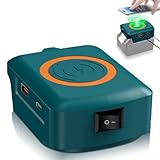 ワイヤレス充電器の場合hikoki用18 vバッテリー、15 w携帯電話用充電ステーション3 pro for i phone for sam sun usb、type-c出力ポート付きワイヤレス充電ステーション