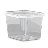 16オンス食品グレード4 x 5長方形コンテナ蓋 – さまざまな色と数量 16 oz. MPT4X516CP-1376858_L4x5CP-1348250QTY30