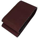 uxcell サンディングベルト サンドペーパー ダークブラウン 砥粒 240グリット 1520x200mm