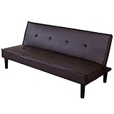 UNE BONNE(ウネボネ)ソファベッド ソファ ベンチソファー リクライニングソファ ベッド 2人掛用 3人掛用 幅170cm フロアソファ ファブリック PVCブラウン