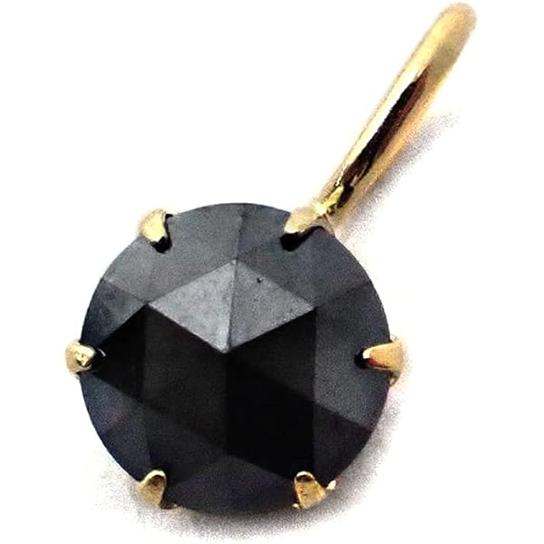 ブラックダイヤモンド　ペンダントトップ K18WG ブラックダイヤ ダイヤモンド クロスペンダントトップ