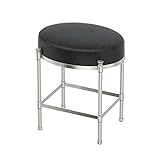 Gatco 1349 Oval Vanity Stool, Satin Nickel [並行輸入品]