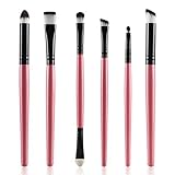 XILALU Cosmetic Makeup Blusher, 6PCS Cosmetic Makeup Brush Lip Makeup Brush Eyeshadow Brush (Pink) b