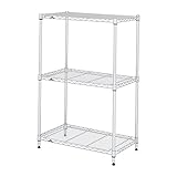 ドウシシャ メタルラック本体 脚部変更:ナイロンキャスター仕様(ストッパー無×2+有×2)/+3.5cm 段数:3 スチールラック、メタルラック、オーダーラック ST50350000090ABVV-3 4台入