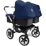 Bugaboo Donkey バガブー ドンキー Twin Stroller ツイン ベビーカーin Black/Royal Blue ブラック/ブルー [並行輸入品]
